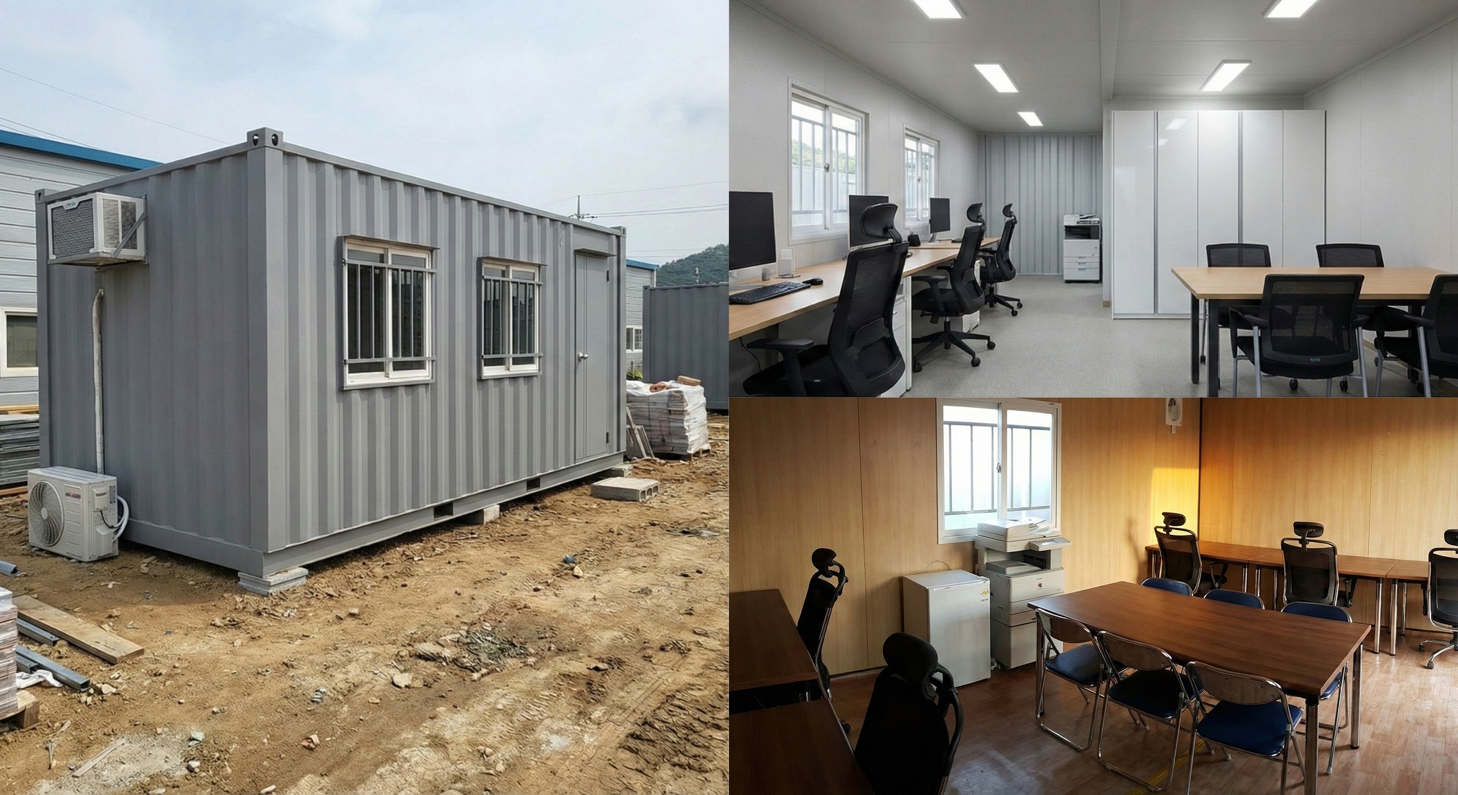 현장사무실에 특화된 표준 컨테이너